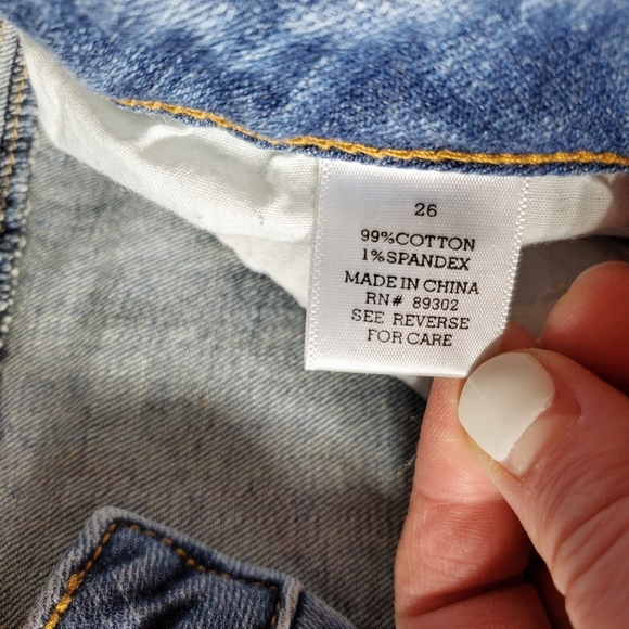 altar'd state size 26 distressed faded women's blue jeans EUC - Picture 4 of 16